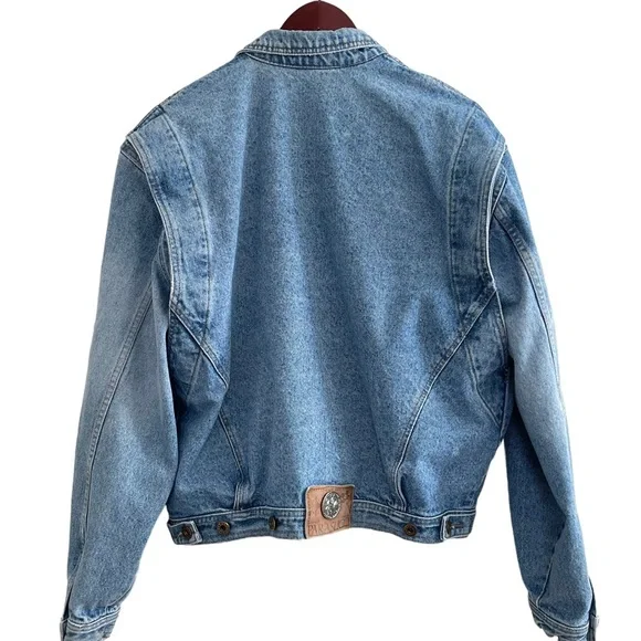 Vintage PARASUCO 90s Oversized Trucker Chore Denim Jean Jacket - Picture 8 of 14